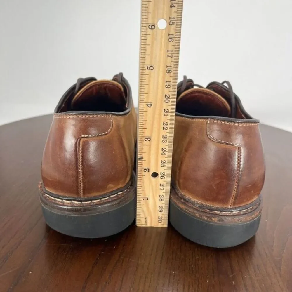 Allen Edmonds Berkshire Shoes Men's 7.5D Brown Leather Distressed Oxford‎ Dress
